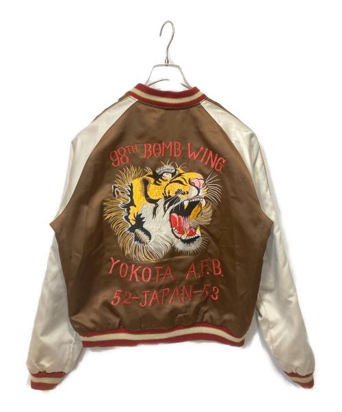 東洋エンタープライズ（トウヨウエンタープライズ）東洋エンタープライズ (トウヨウエンタープライズ) リバーシブルスカジャン ブラウン×グレー サイズ:Mの古着・服飾アイテム