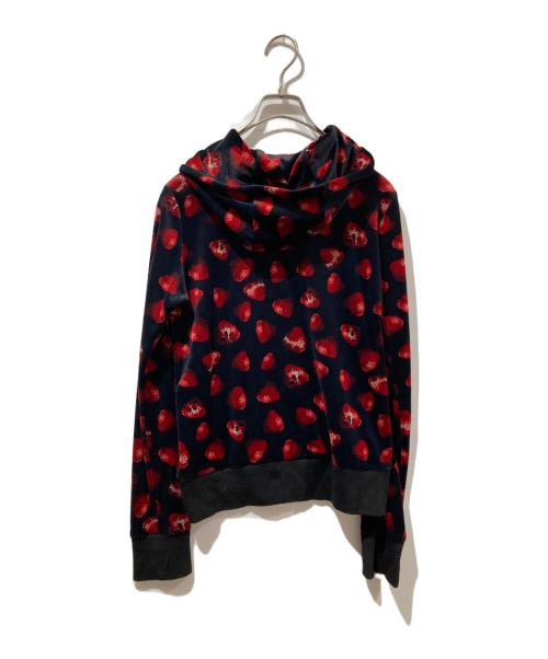 Hysteric Glamour（ヒステリックグラマー）Hysteric Glamour (ヒステリックグラマー) ジップパーカー ブラック×レッド サイズ:Freeの古着・服飾アイテム