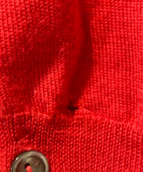 SECOND/LAYER（セカンドレイヤー）SECOND/LAYER (セカンドレイヤー) ニットポロカーディガン レッド サイズ:Mの古着・服飾アイテム