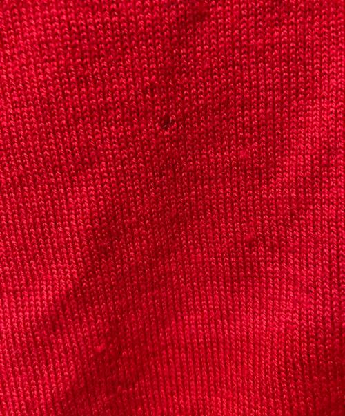 SECOND/LAYER（セカンドレイヤー）SECOND/LAYER (セカンドレイヤー) ニットポロカーディガン レッド サイズ:Mの古着・服飾アイテム