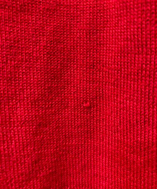 SECOND/LAYER（セカンドレイヤー）SECOND/LAYER (セカンドレイヤー) ニットポロカーディガン レッド サイズ:Mの古着・服飾アイテム