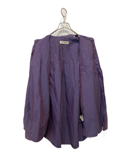 OUR LEGACY（アワーレガシー）OUR LEGACY (アワーレガシー) 23AW BORROWED SHIRT パープル サイズ:46の古着・服飾アイテム