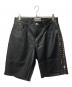 BLOOMYARD（ブルームヤード）の古着「MULTI STUDS V LEATHER SHORTS」｜ブラック