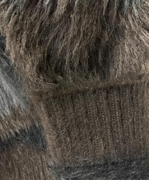 MLVINCE（メルヴィンス）MLVINCE (メルヴィンス) shaggy cardigan ブラック サイズ:Lの古着・服飾アイテム