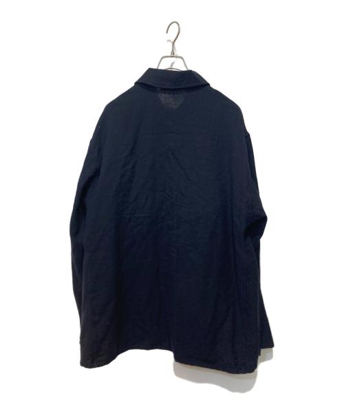 KAPTAIN SUNSHINE（キャプテンサンシャイン）KAPTAIN SUNSHINE (キャプテンサンシャイン) Wool Gauze Work Shirt Jacket ネイビー サイズ:４の古着・服飾アイテム