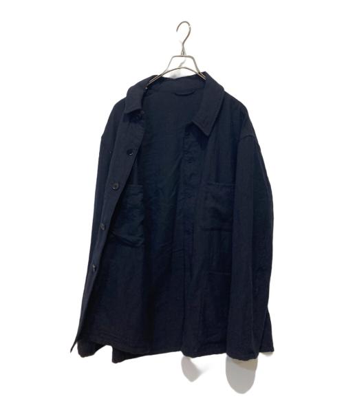 KAPTAIN SUNSHINE（キャプテンサンシャイン）KAPTAIN SUNSHINE (キャプテンサンシャイン) Wool Gauze Work Shirt Jacket ネイビー サイズ:４の古着・服飾アイテム