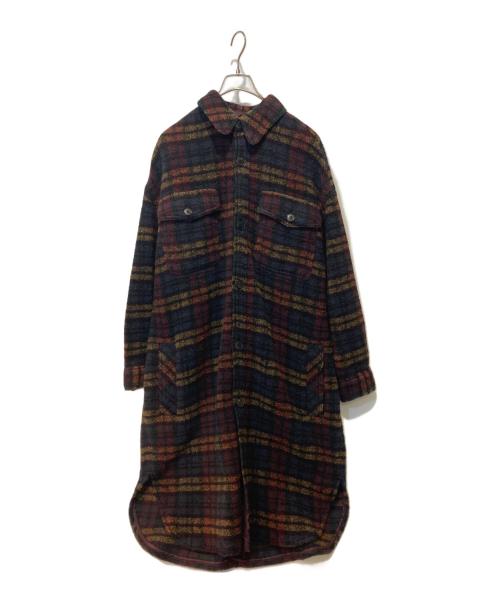 ISABEL MARANT（イザベルマラン）ISABEL MARANT (イザベルマラン) コタジョット オーバーサイズ チェックコート ブラウン サイズ:Sの古着・服飾アイテム