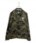 stussyステューシー）の古着「コーチジャケット」｜オリーブ