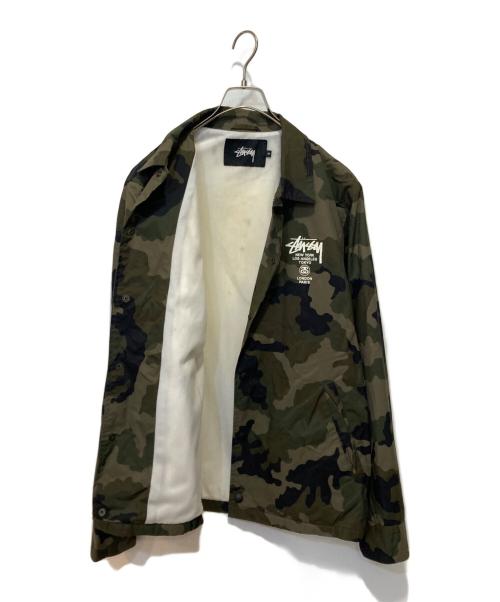 stussy（ステューシー）stussy (ステューシー) コーチジャケット オリーブ サイズ:Mの古着・服飾アイテム
