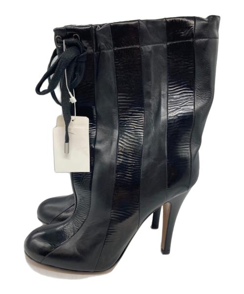 Maison Margiela（メゾンマルジェラ）Maison Margiela (メゾンマルジェラ) ヒールブーツ ブラック サイズ:25cmの古着・服飾アイテム