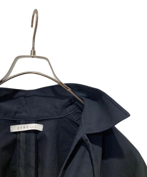 ETRE TOKYO（エトレトウキョウ）ETRE TOKYO (エトレトウキョウ) スキッパーチュニックブラウス ネイビー サイズ:Freeの古着・服飾アイテム