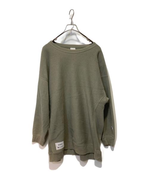 Champion（チャンピオン）Champion (チャンピオン) WTAPS (ダブルタップス) CREW REVERSE WEAVE オリーブ サイズ:ＸＬの古着・服飾アイテム