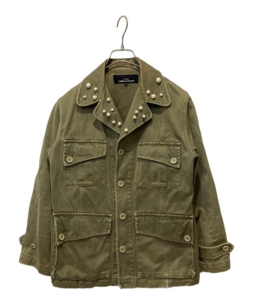 tricot COMME des GARCONS（トリココムデギャルソン）tricot COMME des GARCONS (トリココムデギャルソン) パールジャケット オリーブ サイズ:Mの古着・服飾アイテム