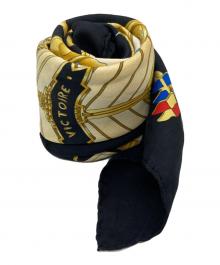 HERMES（エルメス）の古着「カレ90 RAILING "船の手摺"」｜ブラック