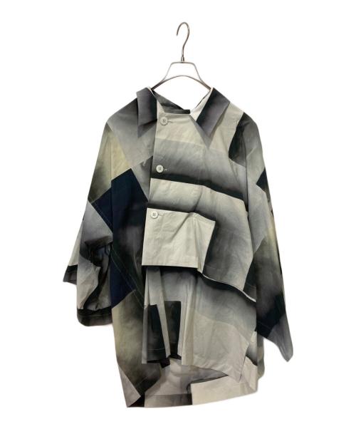 ISSEY MIYAKE（イッセイミヤケ）ISSEY MIYAKE (イッセイミヤケ) プルオーバーシャツ グレー サイズ:不明の古着・服飾アイテム