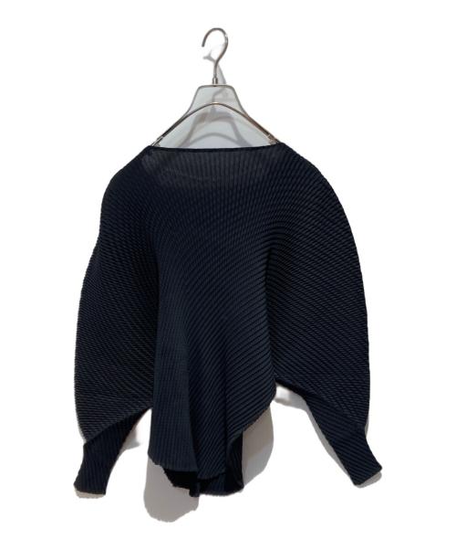 ISSEY MIYAKE（イッセイミヤケ）ISSEY MIYAKE (イッセイミヤケ) プリーツブラウス ブラック サイズ:FREEの古着・服飾アイテム