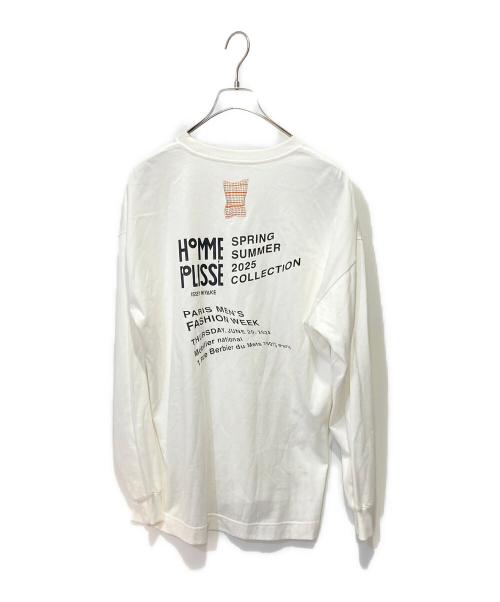 HOMME PLISSE ISSEY MIYAKE（オム プリッセ イッセイ ミヤケ）HOMME PLISSE ISSEY MIYAKE (オム プリッセ イッセイ ミヤケ) INVITATIONカットソー ホワイト サイズ:2の古着・服飾アイテム