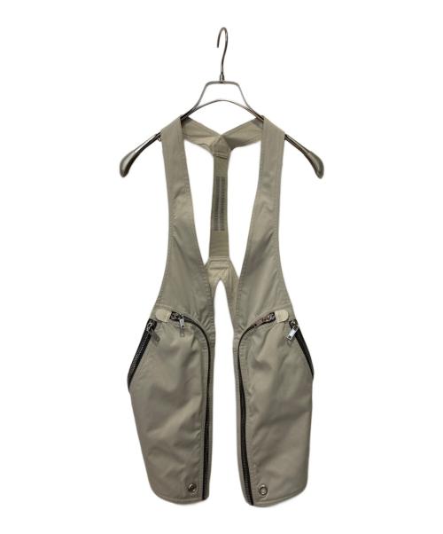 RICK OWENS（リックオウエンス）RICK OWENS (リックオウエンス) Bauhaus Vest/WH グレー サイズ:48の古着・服飾アイテム