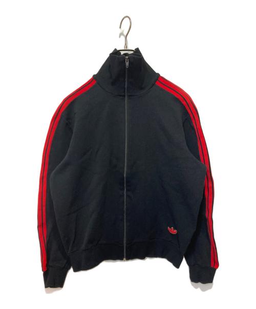 adidas（アディダス）adidas (アディダス) 70’s トラックジャケット ブラック×レッド サイズ:3の古着・服飾アイテム
