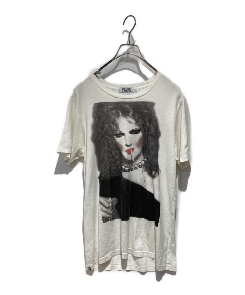 Hysteric Glamour（ヒステリックグラマー）Hysteric Glamour (ヒステリックグラマー) NEW YORK DOLLS (ニューヨークドールズ) プリントTシャツ ホワイト サイズ:Mの古着・服飾アイテム