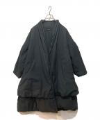 COMME des GARCONSコムデギャルソン）の古着「80’s レイヤード中綿ガウンコート」｜ブラック