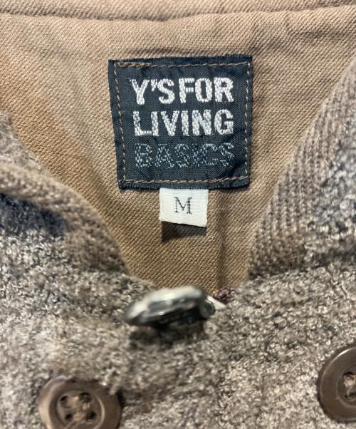 Y'S for living BASICS（ワイズフォーリビング）Y'S for living BASICS (ワイズフォーリビング) フーデッドコート ブラウン サイズ:Mの古着・服飾アイテム