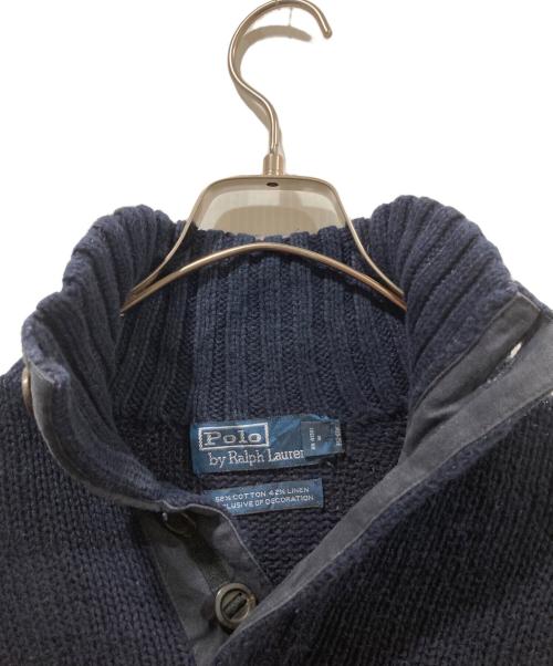 POLO RALPH LAUREN（ポロ・ラルフローレン）POLO RALPH LAUREN (ポロ・ラルフローレン) ハイネックニット ネイビー サイズ:Sの古着・服飾アイテム