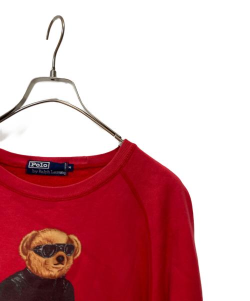 POLO RALPH LAUREN（ポロ・ラルフローレン）POLO RALPH LAUREN (ポロ・ラルフローレン) クルーネックスウェット レッド サイズ:Mの古着・服飾アイテム