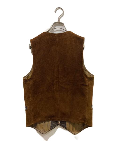 BAY RIVER（ベイリバー）BAY RIVER (ベイリバー) 60～70’s スウェードベスト ブラウン×ブラック サイズ:不明の古着・服飾アイテム