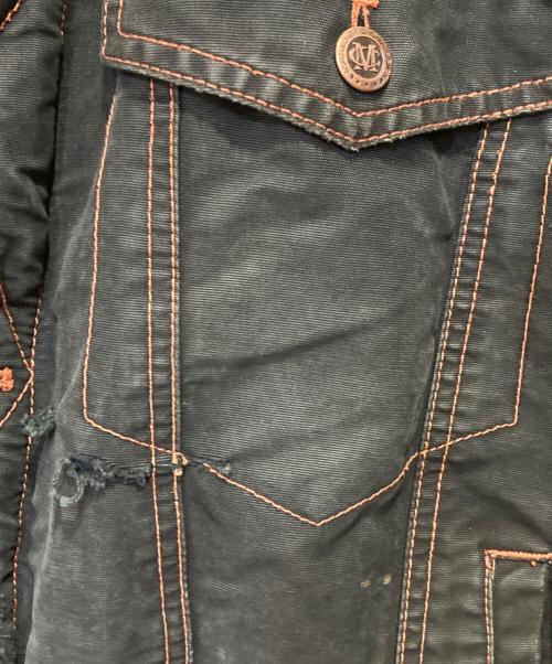 Marlboro Classics（マルボロクラッシクス）Marlboro Classics (マルボロクラッシクス) 襟レザージャケット ブラック サイズ:Lの古着・服飾アイテム