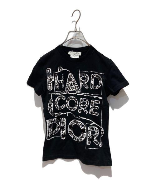 Christian Dior（クリスチャン ディオール）Christian Dior (クリスチャン ディオール) スパンコールプリントTシャツ ブラック サイズ:36の古着・服飾アイテム