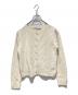 Christian Dior（クリスチャン ディオール）の古着「カシミヤ混クルーネックカーディガン」｜アイボリー