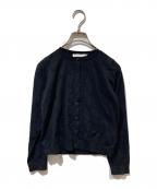 Christian Diorクリスチャン ディオール）の古着「ロゴエンブロイダリーカシミヤ混カーディガン」｜ブラック