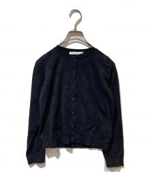 Christian Dior（クリスチャン ディオール）の古着「ロゴエンブロイダリーカシミヤ混カーディガン」｜ブラック