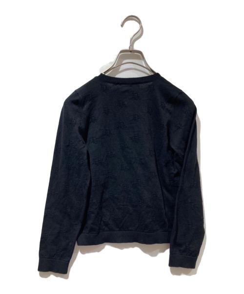 Christian Dior（クリスチャン ディオール）Christian Dior (クリスチャン ディオール) ロゴエンブロイダリーカシミヤ混カーディガン ブラック サイズ:KIDS 10の古着・服飾アイテム