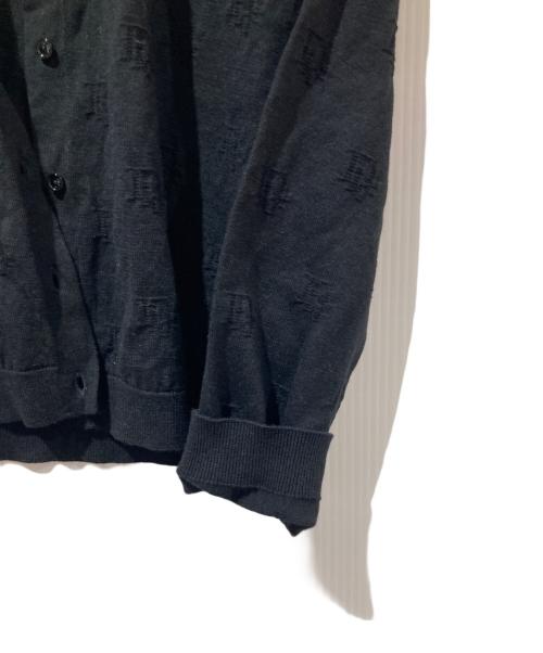 Christian Dior（クリスチャン ディオール）Christian Dior (クリスチャン ディオール) ロゴエンブロイダリーカシミヤ混カーディガン ブラック サイズ:KIDS 10の古着・服飾アイテム