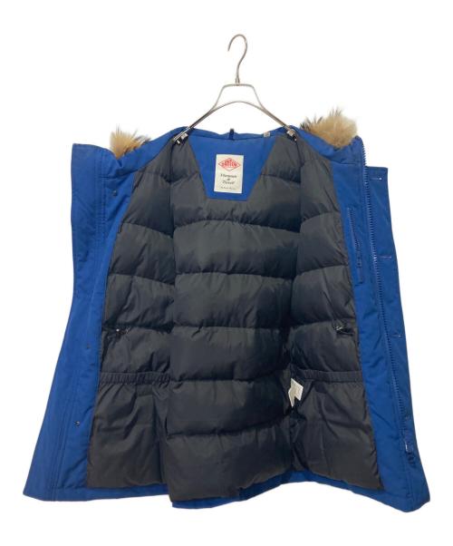 DANTON（ダントン）DANTON (ダントン) ファー付タサーダウンジャケット ブルー サイズ:40の古着・服飾アイテム
