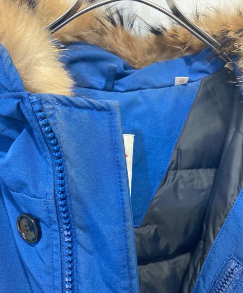 DANTON（ダントン）DANTON (ダントン) ファー付タサーダウンジャケット ブルー サイズ:40の古着・服飾アイテム