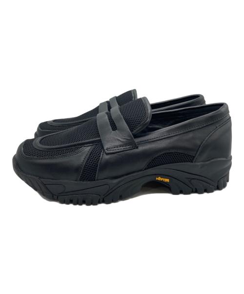 OPENING act（オープニングアクト）OPENING ACT (オープニングアクト) vibram (ビブラム) メッシュローファー ブラック サイズ:40の古着・服飾アイテム