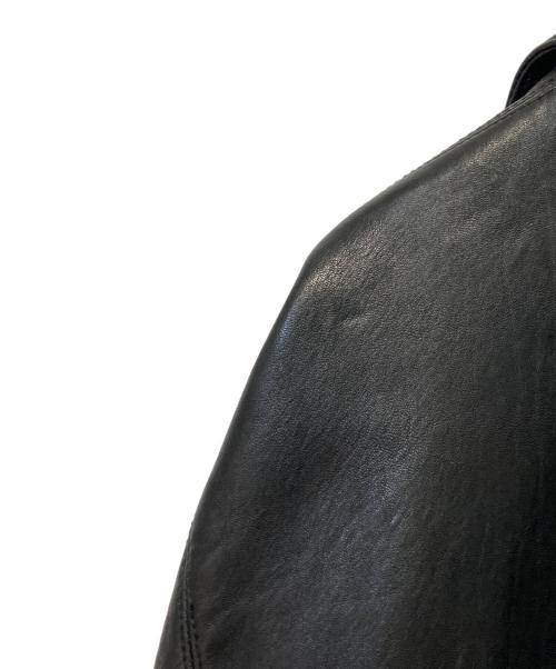 Eddie Bauer（エディーバウアー）Eddie Bauer (エディーバウアー) レザーカーコート ブラック サイズ:不明の古着・服飾アイテム