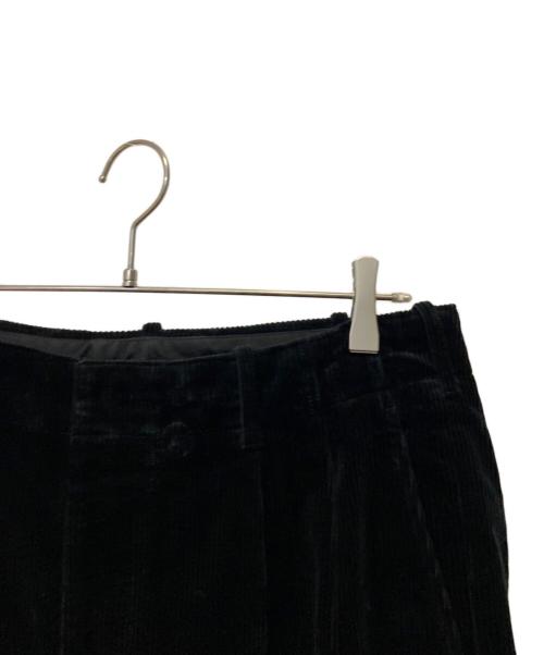 STEVEN ALAN（スティーブンアラン）STEVEN ALAN (スティーブンアラン) 8W ヘビーウェイト コーデュロイ ツープリーツ スラックス ブラック サイズ:XLの古着・服飾アイテム