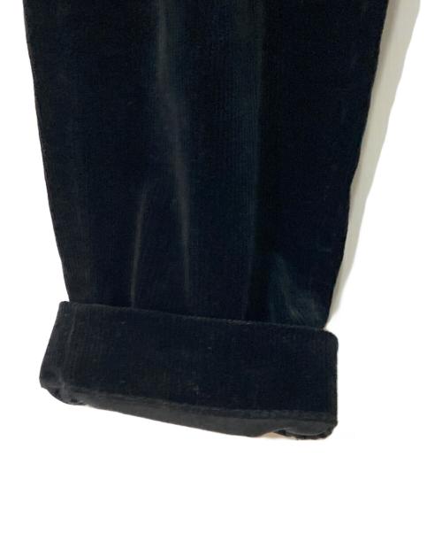 STEVEN ALAN（スティーブンアラン）STEVEN ALAN (スティーブンアラン) 8W ヘビーウェイト コーデュロイ ツープリーツ スラックス ブラック サイズ:XLの古着・服飾アイテム