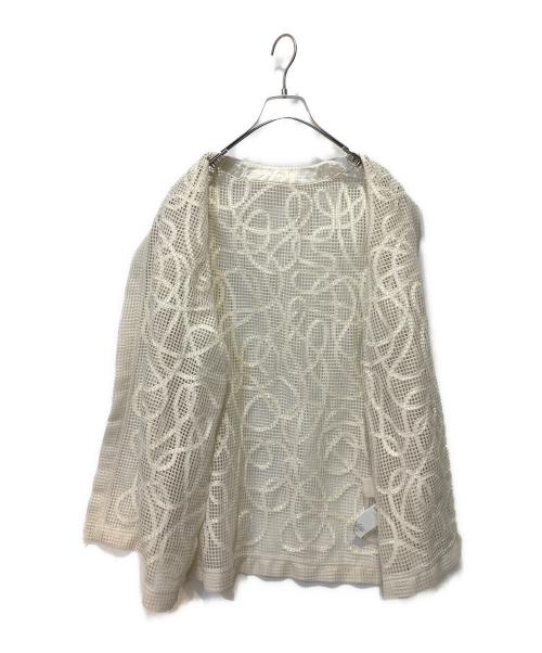 Ameri（アメリ）AMERI (アメリ) MEDI TAPE EMBROIDERY MESH JACKET ホワイト サイズ:FREEの古着・服飾アイテム