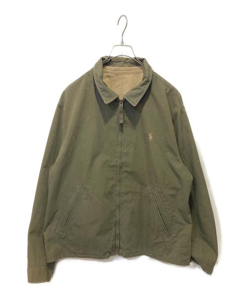 POLO RALPH LAUREN（ポロ・ラルフローレン）POLO RALPH LAUREN (ポロ・ラルフローレン) リバーシブルジャケット グリーン×ベージュ サイズ:XLの古着・服飾アイテム