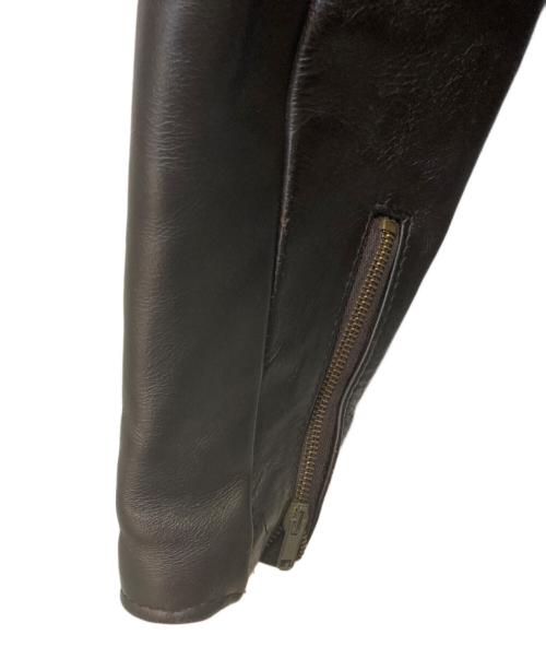 Schott（ショット）Schott (ショット) シングルライダースジャケット ブラウン サイズ:40の古着・服飾アイテム