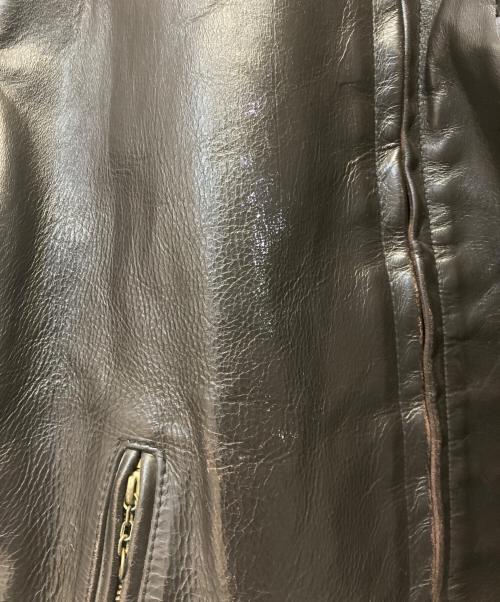 Schott（ショット）Schott (ショット) シングルライダースジャケット ブラウン サイズ:40の古着・服飾アイテム