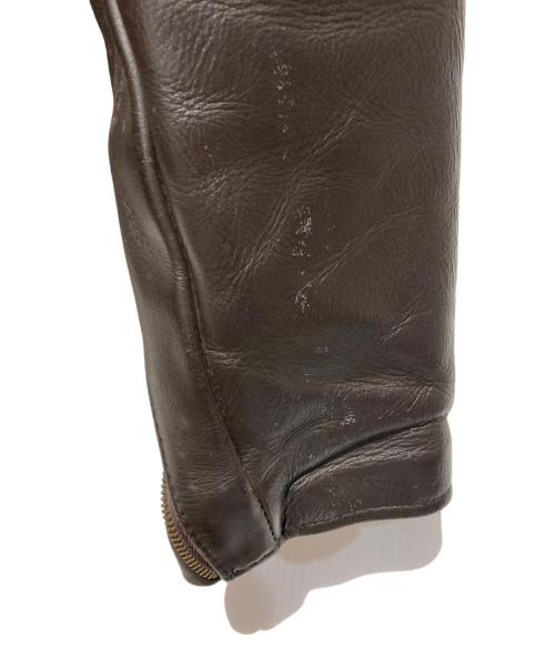 Schott（ショット）Schott (ショット) シングルライダースジャケット ブラウン サイズ:40の古着・服飾アイテム