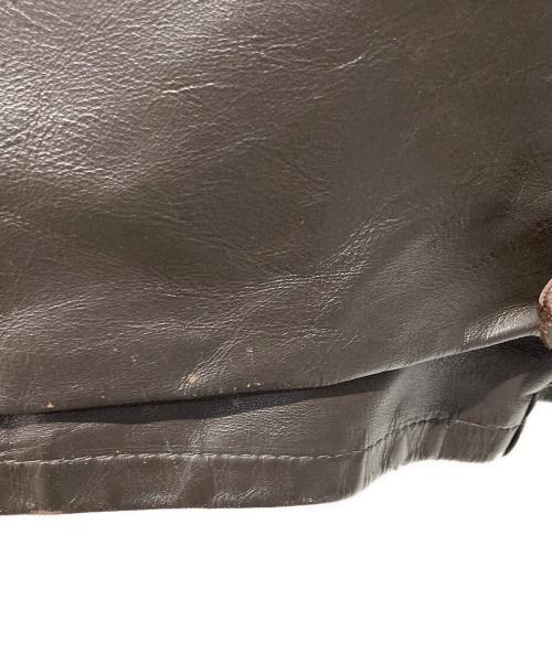 Schott（ショット）Schott (ショット) シングルライダースジャケット ブラウン サイズ:40の古着・服飾アイテム