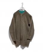 ELENDEEKエレンディーク）の古着「ラクーンミックスWカーディガン」｜ベージュ