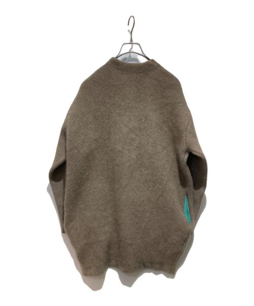 ELENDEEK（エレンディーク）ELENDEEK (エレンディーク) ラクーンミックスWカーディガン ベージュ サイズ:Freeの古着・服飾アイテム